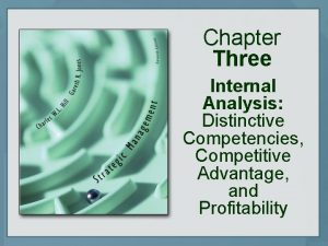 Chapter Three Internal Analysis Distinctive Competencies Competitive Advantage