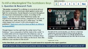 To Kill a Mockingbird The Scottsboro Boys 1