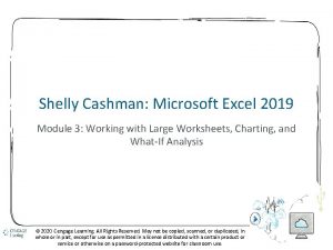 Shelly cashman excel 2019 answers
