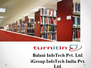 Balani Info Tech Pvt Ltd i Group Info