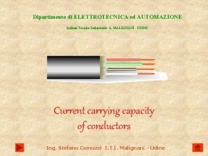 Dipartimento di ELETTROTECNICA ed AUTOMAZIONE Istituto Tecnico Industriale