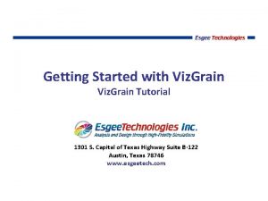 Getting Started with Viz Grain Tutorial 1301 S