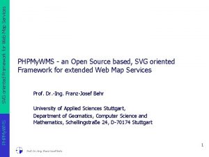 SVG oriented Framework for Web Map Services PHPMy
