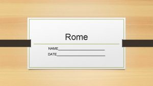 Where was Rome Rome originated in Italy sometime