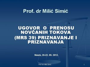 Milic simic profesor