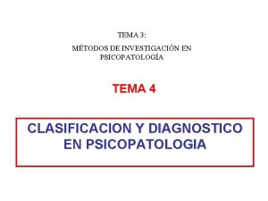 Diagnostico multiaxial cie 10