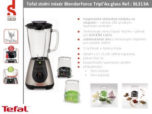 Tefal stoln mixr Blender Force TriplAx glass Ref