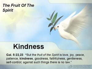 The Fruit Of The Spirit Kindness Gal 5