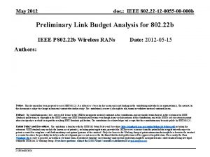 May 2012 doc IEEE 802 22 12 0055