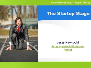 Requirements Eng Project Manag The Startup Stage Jerzy