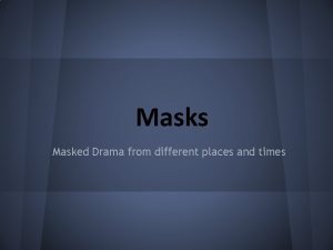 Ancient greek theater masks