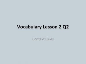 Reading new words in context lesson 2 answer key