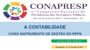 A CONTABILIDADE COMO INSTRUMENTO DE GESTO DO RPPS