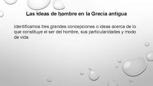 Las ideas de hombre en la Grecia antigua