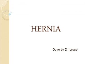 Definition of hernia