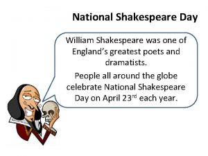 National shakespeare day