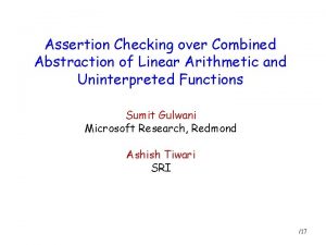 Assertion Checking over Combined Abstraction of Linear Arithmetic