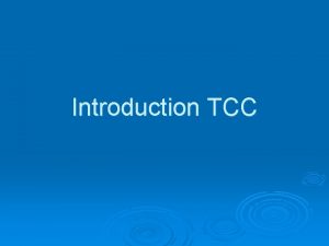 Introduction TCC Modle scientifique Collaboration empirique avec le