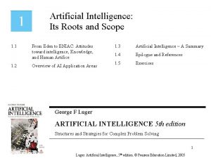 Artificial Intelligence Its Roots and Scope 1 1