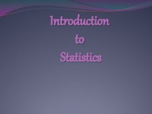 Functions of statistic