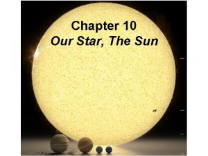 Chapter 10 Our Star The Sun Star Types