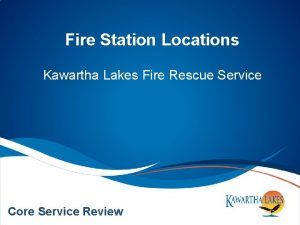 Fire Station Locations Kawartha Lakes Fire Rescue Service