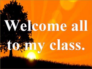 Welcome all to my class Identity Mohammad Furkan