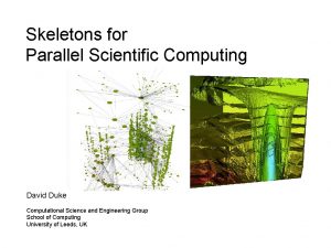 Skeletons for Parallel Scientific Computing David Duke Computational