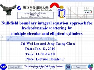 National Taiwan Ocean University MSVLAB Department of Harbor