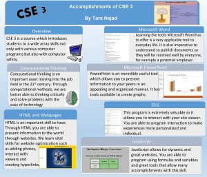3 E S C Accomplishments of CSE 3