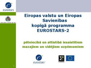 Eiropas valstu un Eiropas Savienbas kopg programma EUROSTARS2