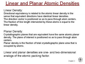 Linear density of fcc 110