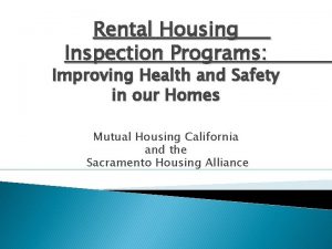 City of sacramento rental housing inspection program