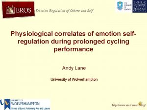 Emotion Regulation of Others and Self Physiological correlates