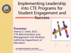 Implementing Leadership into CTE Programs for Student Engagement