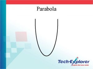 Parabola Parabola A plane conic section curve formed