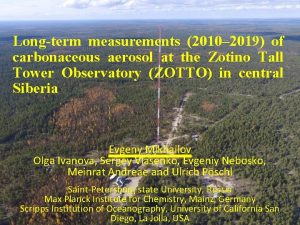 Longterm measurements 2010 2019 of carbonaceous aerosol at