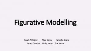 Figurative Modelling Farah Al Sidiky Alice Corby Jenny