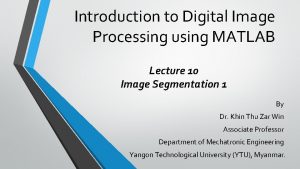 Image thresholding matlab