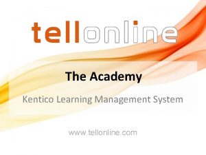 Kentico online training