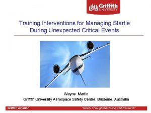 Training Interventions for Managing Startle During Unexpected Critical