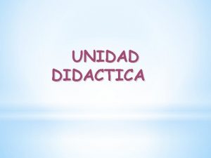 UNIDAD DIDACTICA UNIDAD N 1 COLOMBIA MI PAIS