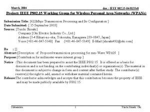 March 2004 doc IEEE 802 15 040155 r