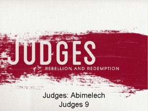 Judges Abimelech Judges 9 Henry Clay Frick Judges