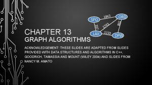 GRAPH ALGORITHMS 337 CHAPTER 13 LAX 4 17