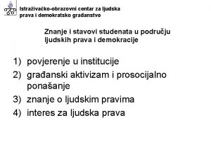 Istraivakoobrazovni centar za ljudska prava i demokratsko graanstvo