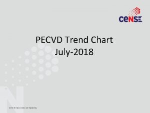 PECVD Trend Chart July2018 Centre for Nano Science