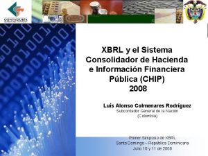 XBRL y el Sistema Consolidador de Hacienda e