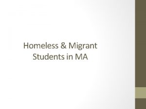 Homeless Migrant Students in MA Going to School