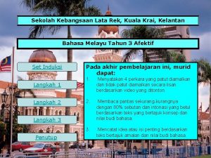 Sekolah Kebangsaan Lata Rek Kuala Krai Kelantan Bahasa